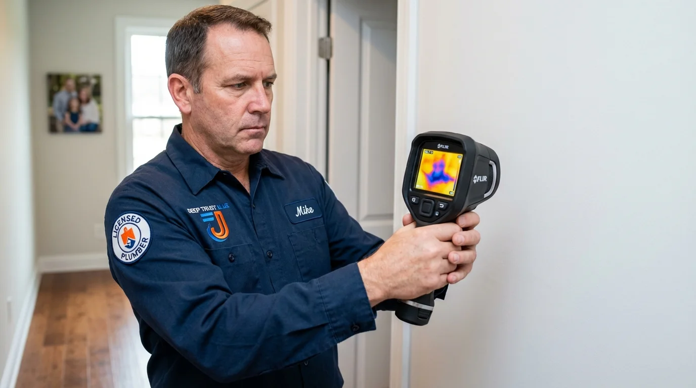 Thermal imaging leak detection by Johns Plumbing LLC in Kula